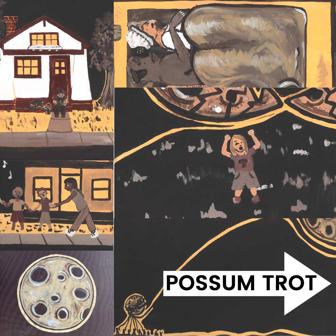 Possum Trot cover art, illustrated by M.G. Salazar