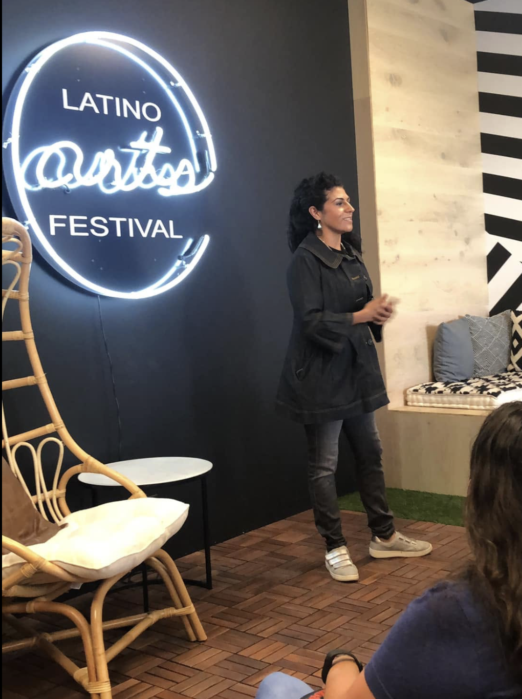 Speaking at the Latino Writers Festival